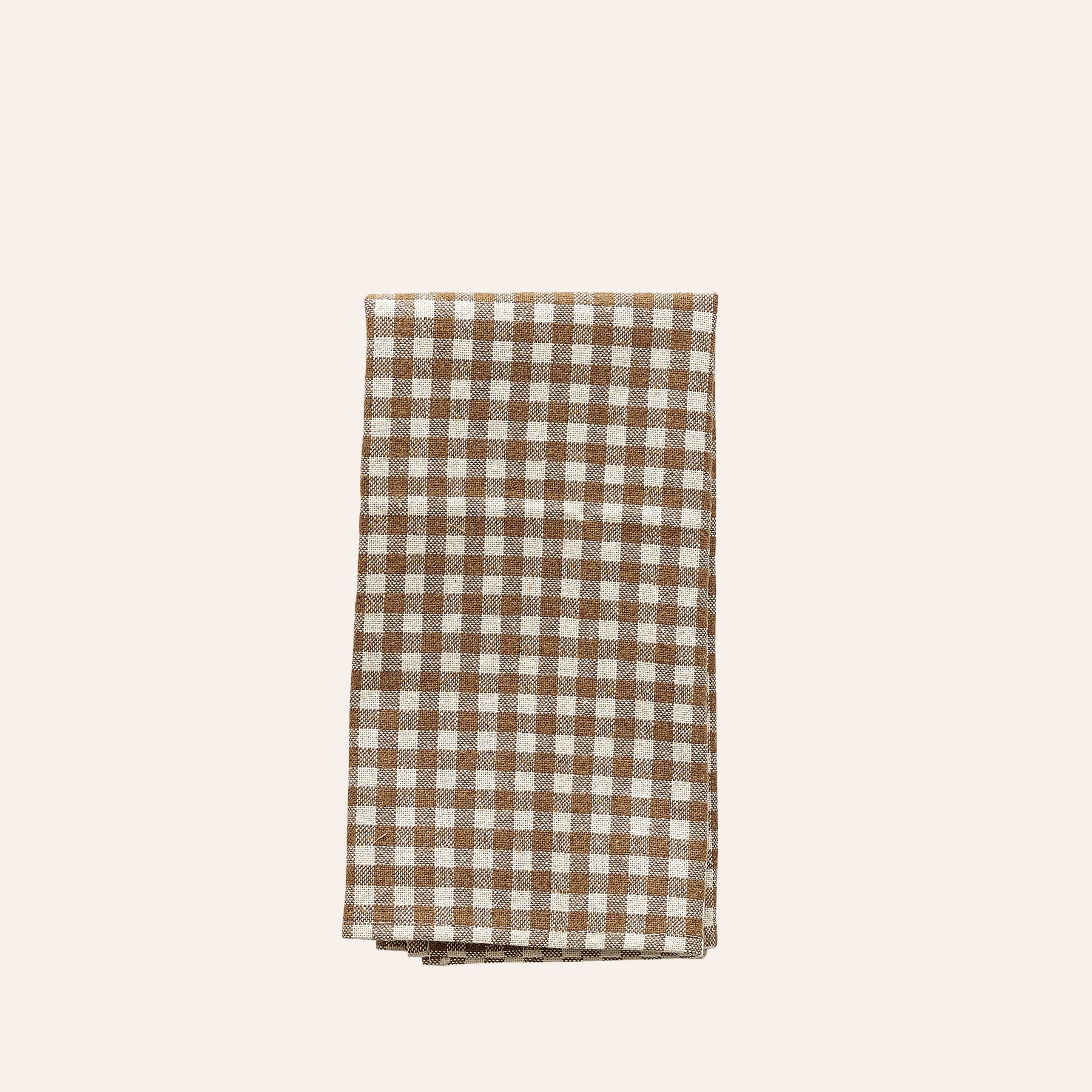 Organic Cotton Gingham Tea Towel in Cafe