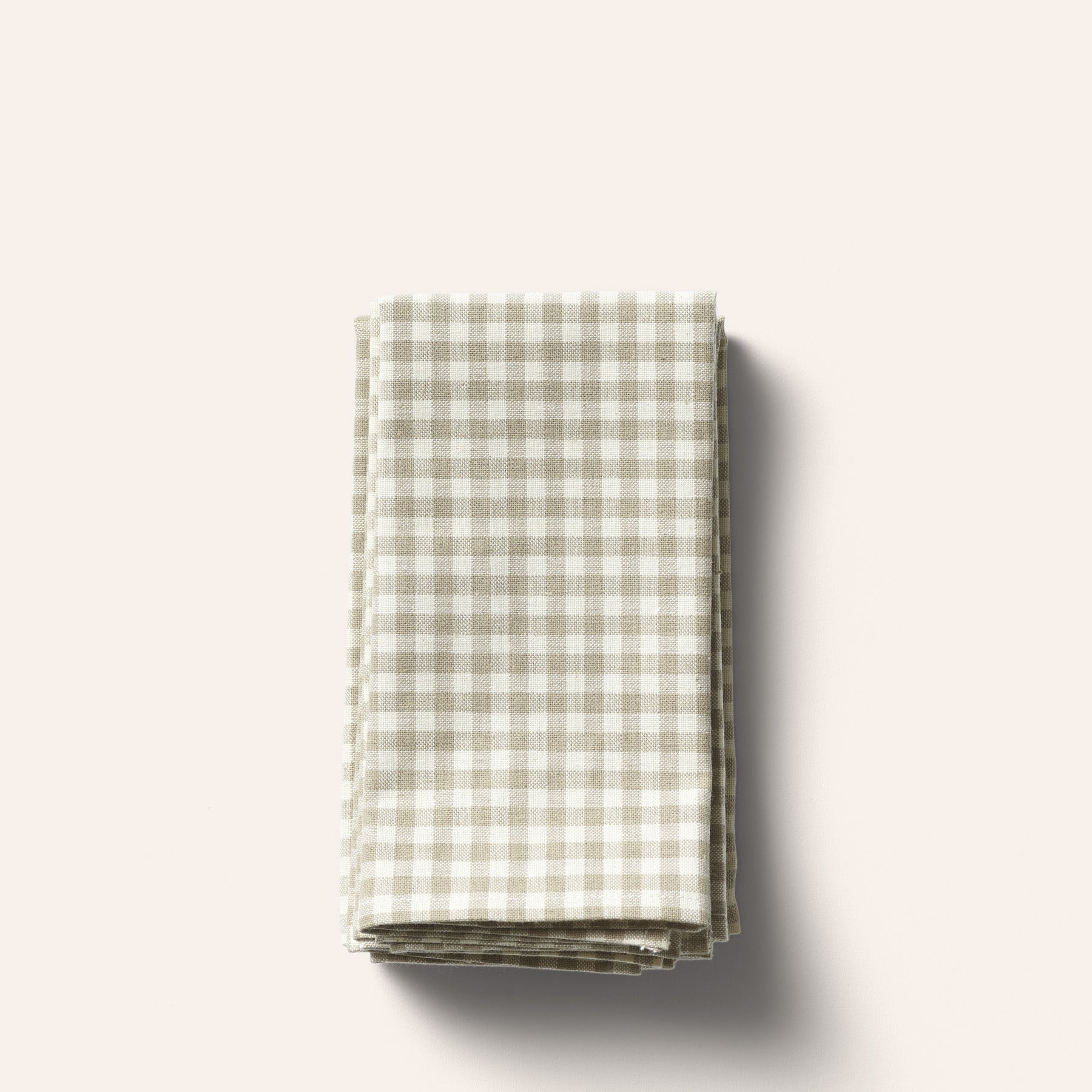 Organic Cotton Gingham Tea Towel in Sage