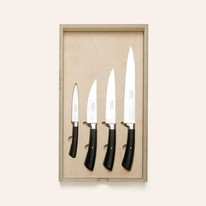 Kitchen Knife Starter Set with Black Handle