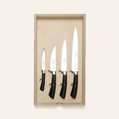 Kitchen Knife Starter Set with Black Handle