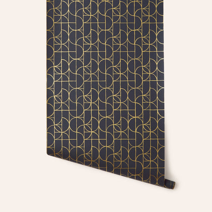 Wallpaper in Grey Slice