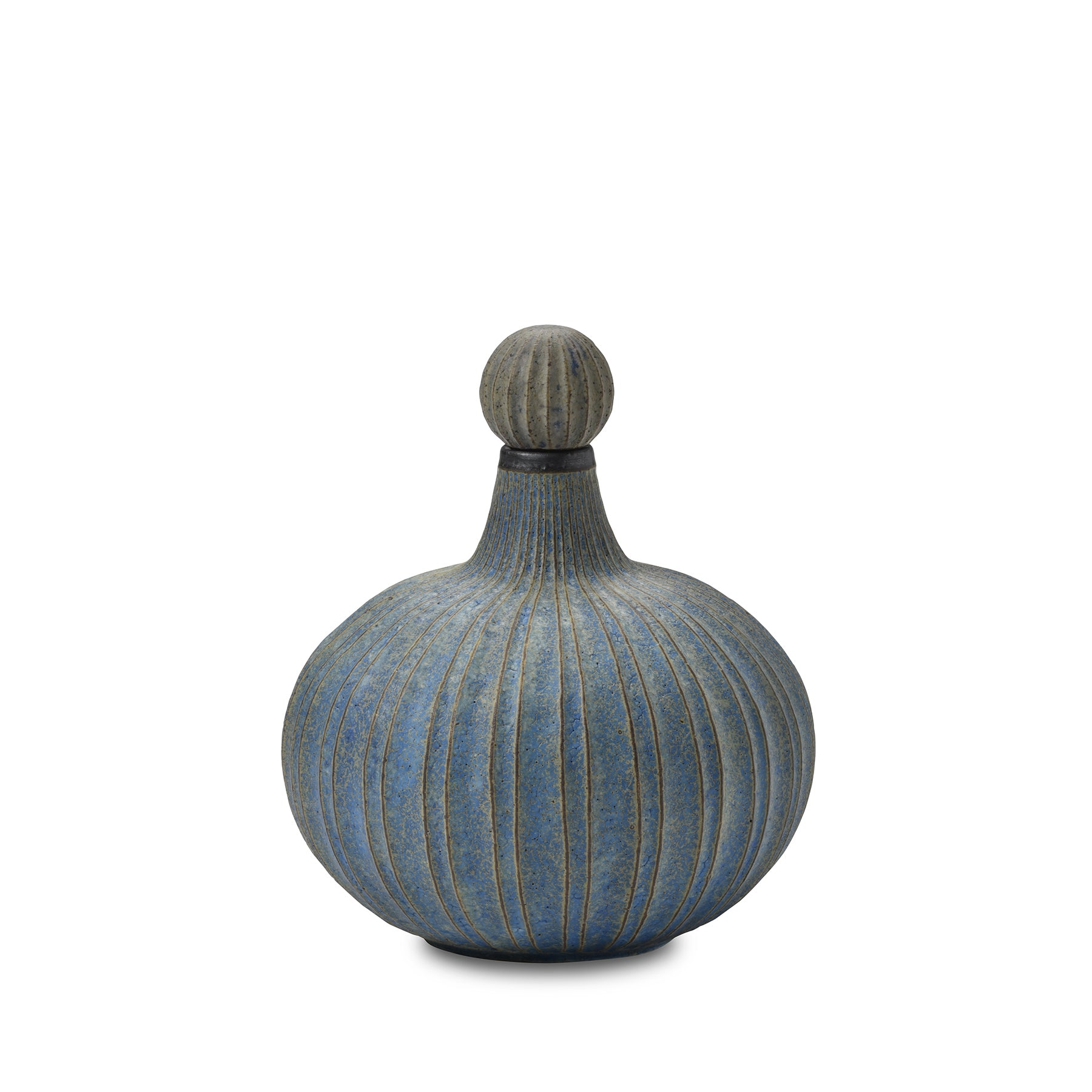 #42 Pumpkin Vessel in Indigo Zoom Image 1