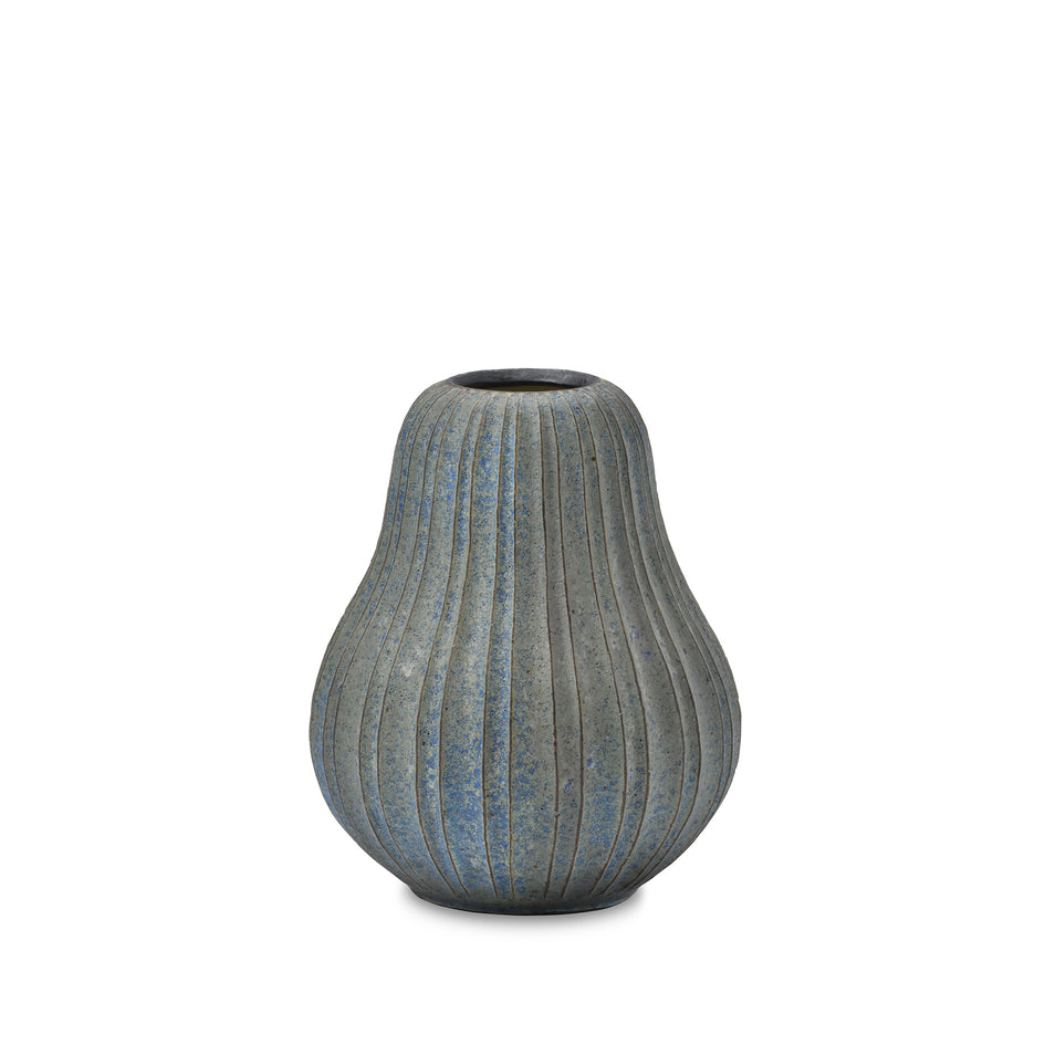 #58 Medium Pumpkin Vessel in Indigo Image 1