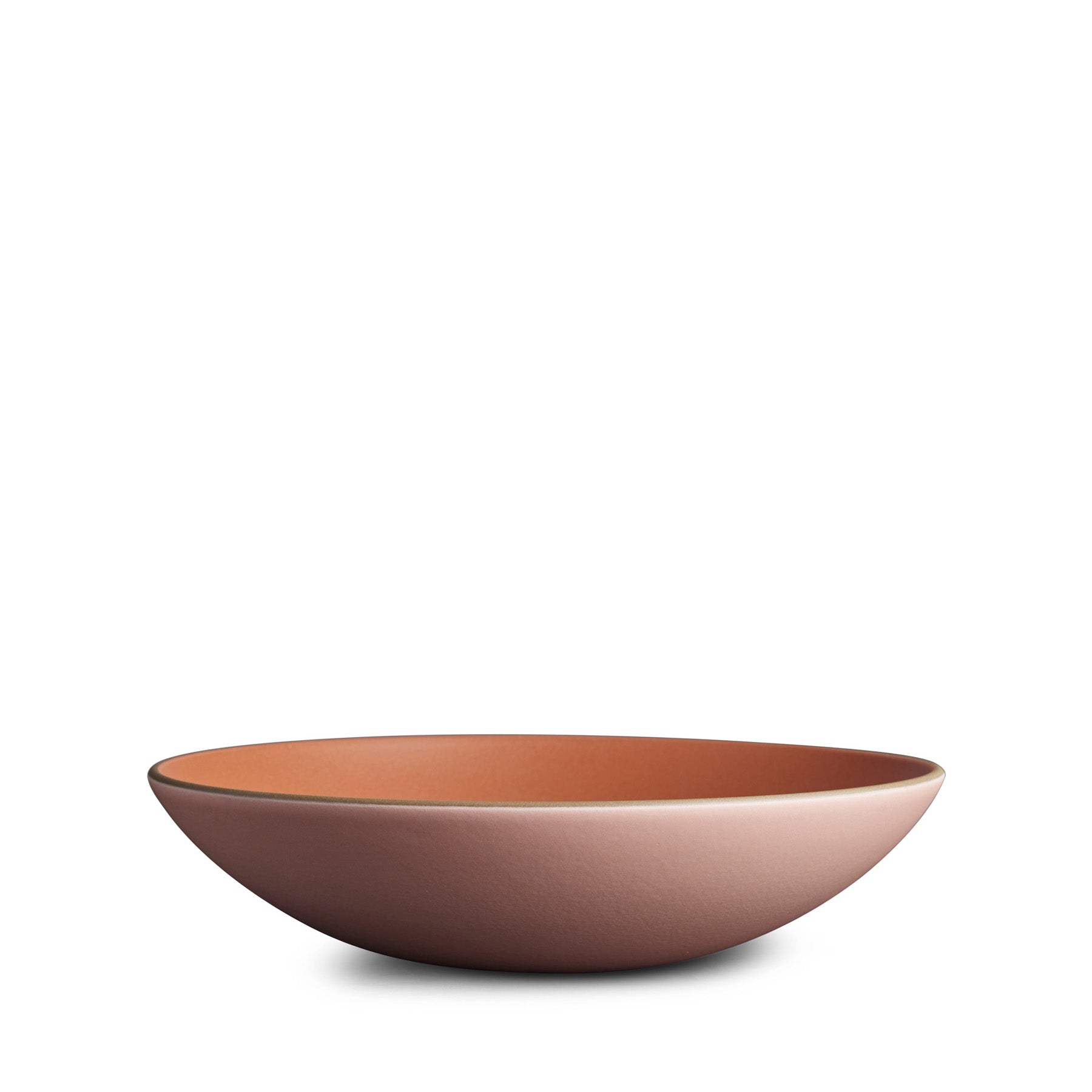 Shallow Salad Bowl in Desert / Rose Zoom Image 1
