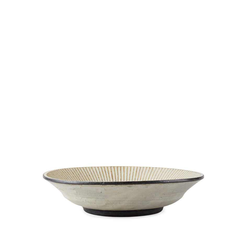 Large Shallow Pleated Bowl Image 1