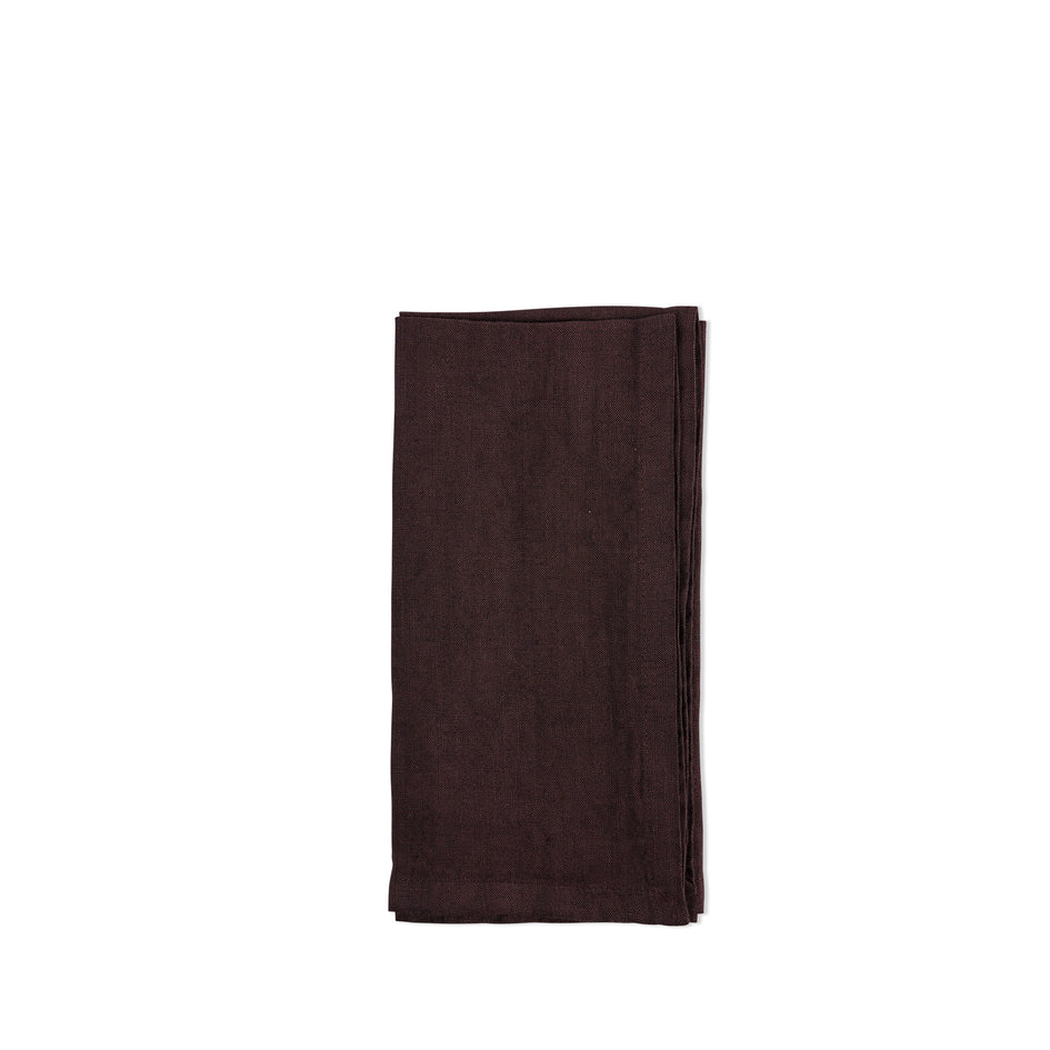 Tela Napkin in Plum Red (Set of 4) Image 1