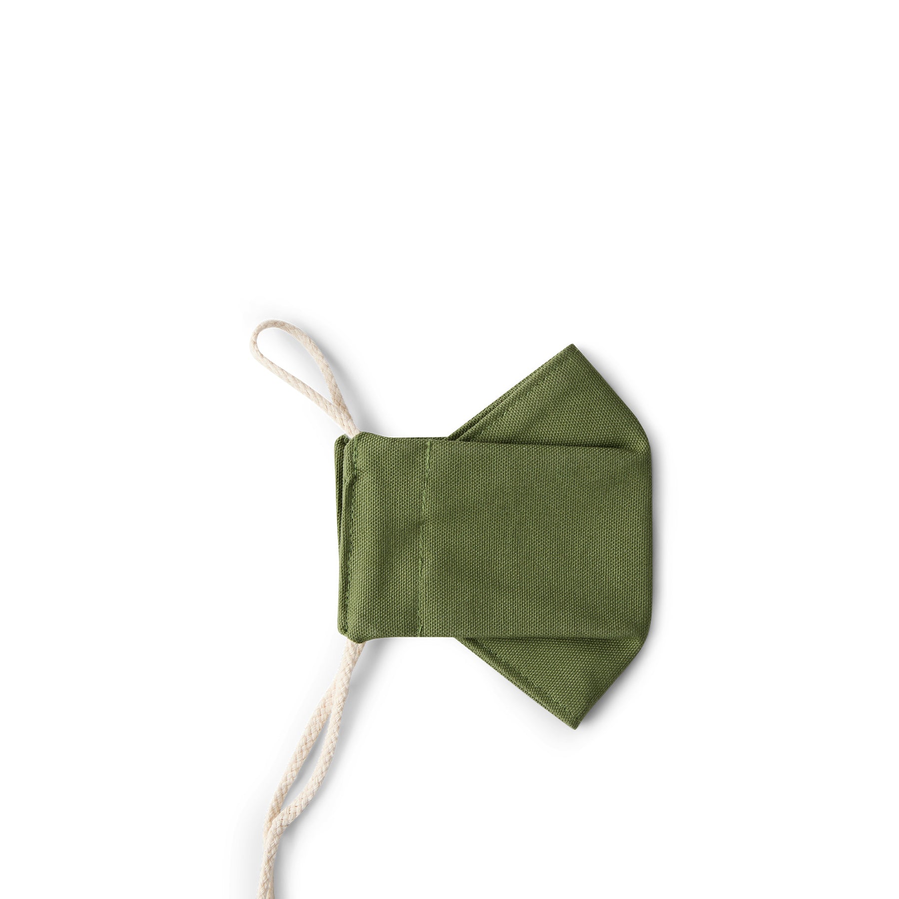 Cotton Face Mask in Olive Zoom Image 1