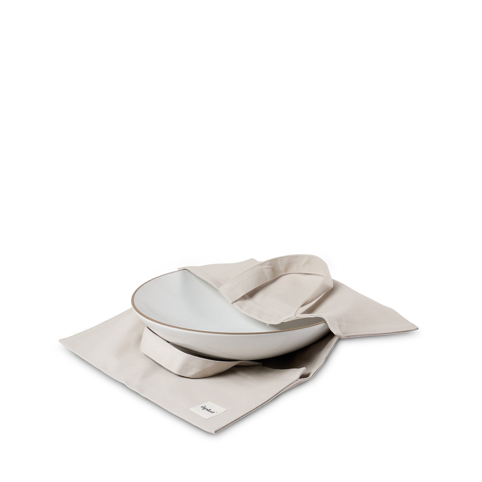 Plat Wide Dish Tote in Stone Image 2