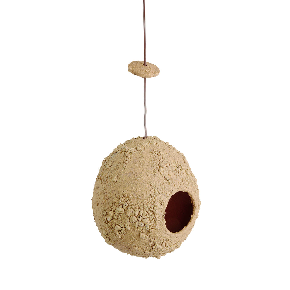 Ceramic Birdhouse in Tan Image 1