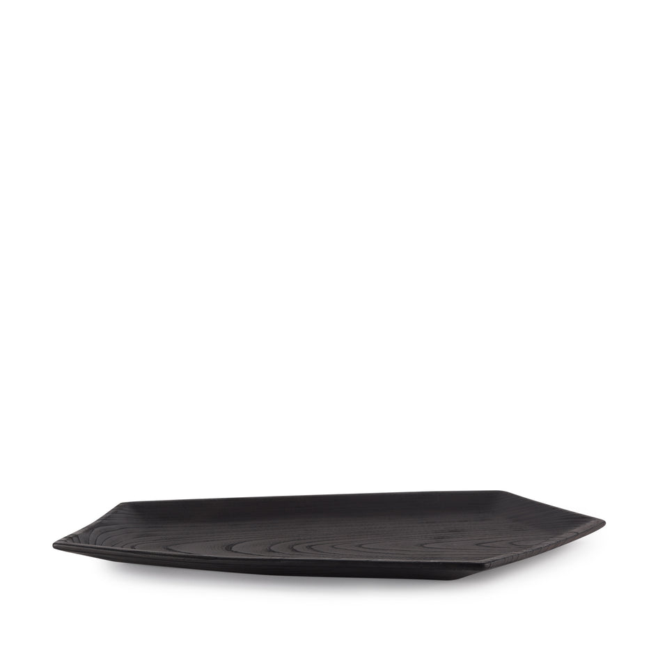 #10 Japanese Zelkova Pentagon Tray in Black Image 1