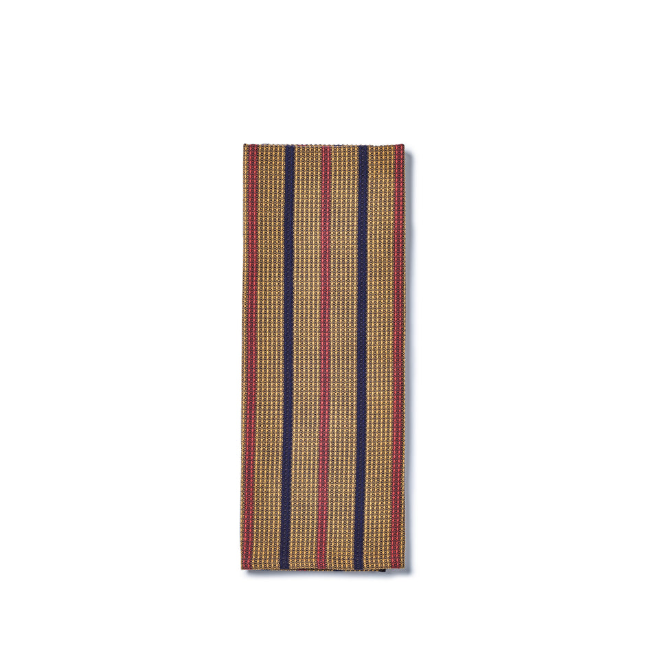 Slate Cotton Waffle Weave Tea Towel in Ochre Image 1