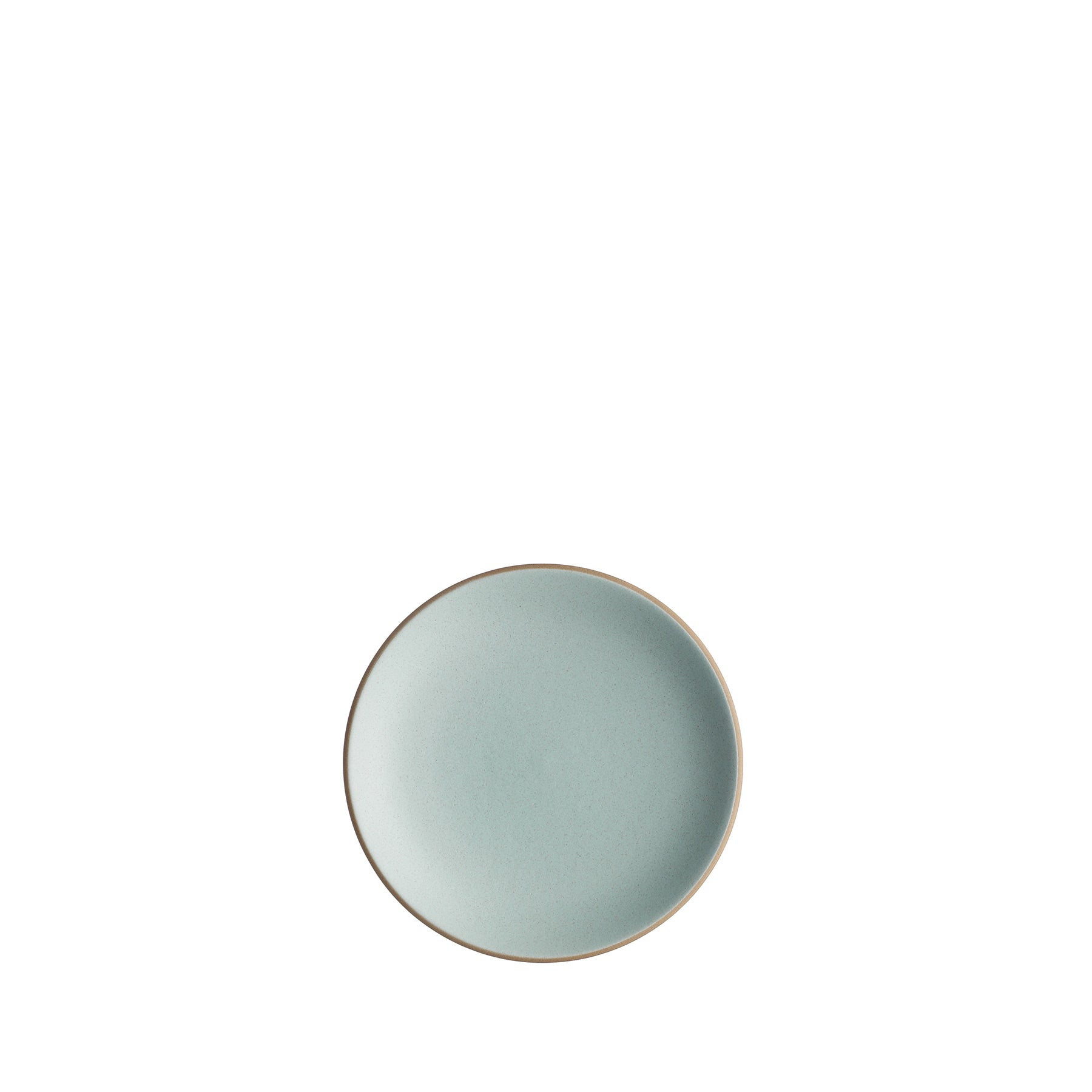 Bread & Butter Plate in Aqua / Chocolate Brown Zoom Image 1