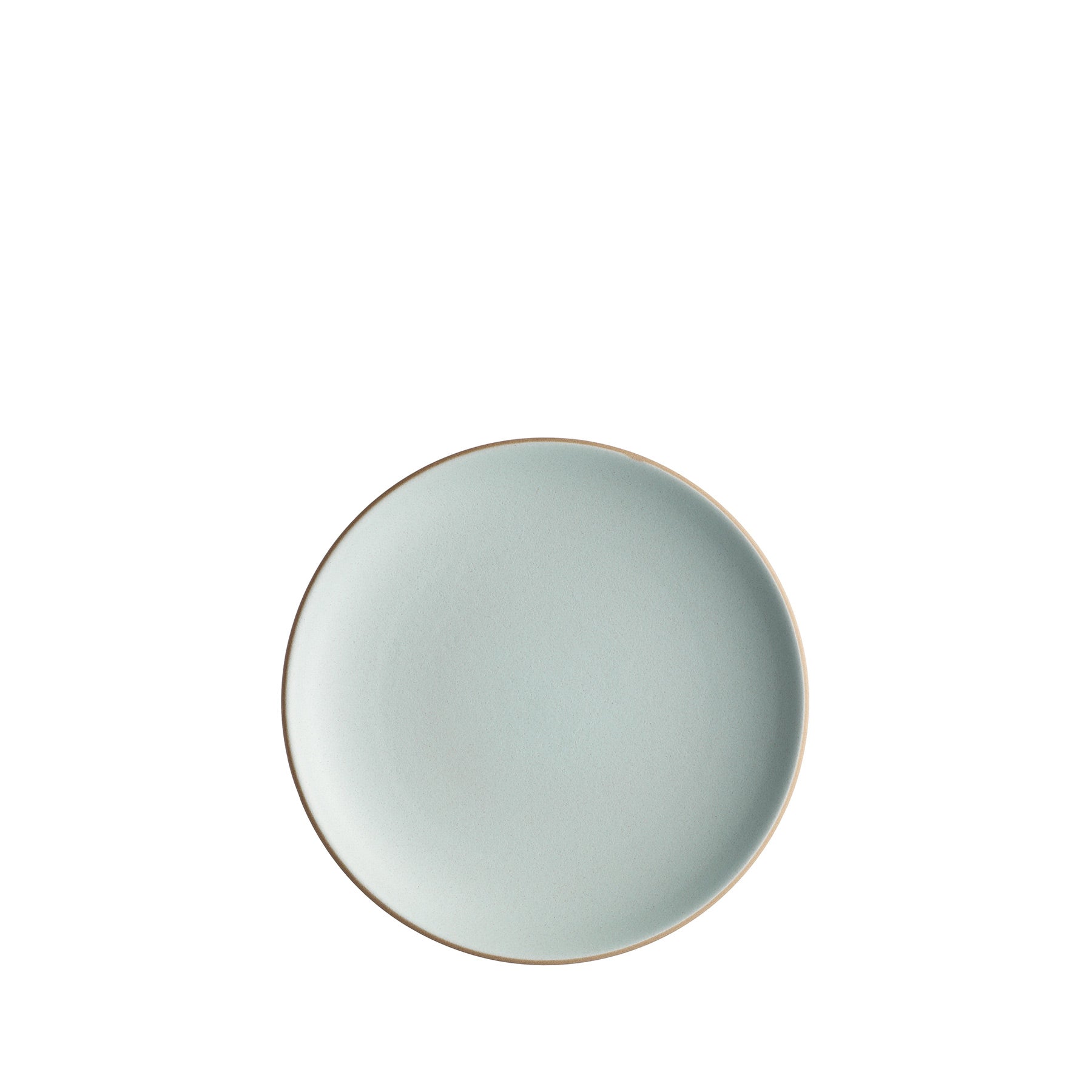 Coupe Salad Plate in Aqua / Chocolate Brown Zoom Image 1