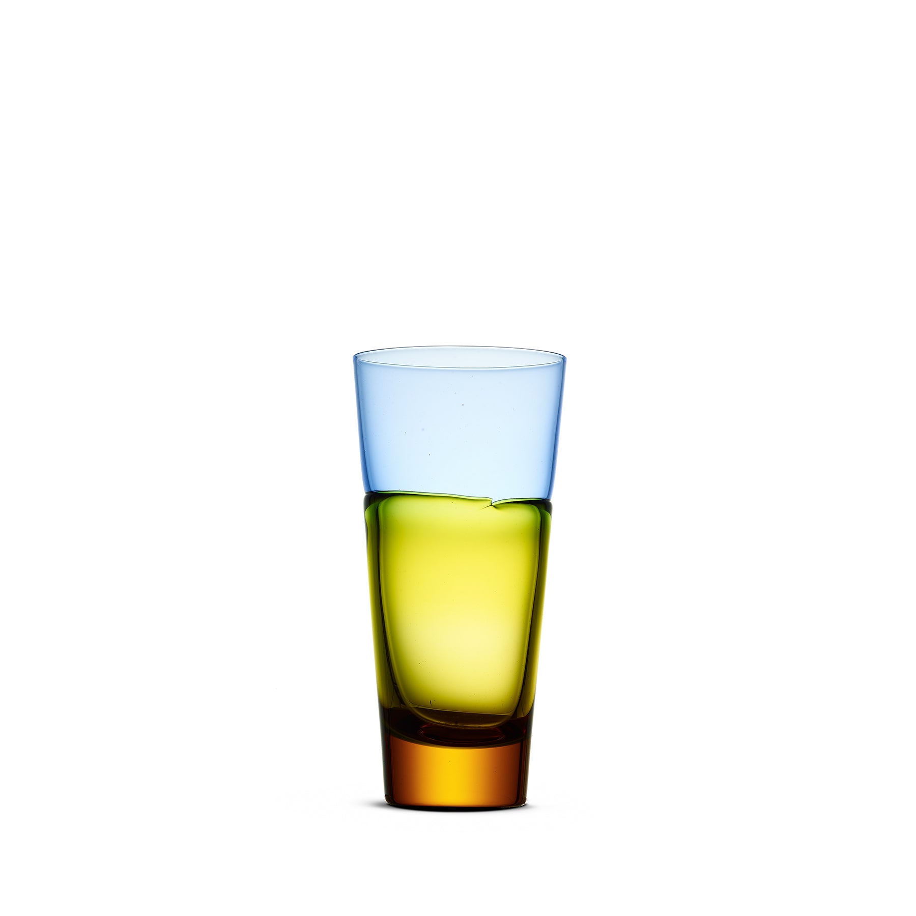Water Glass in Blue/Yellow Zoom Image 1